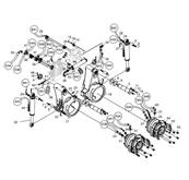 Feed roller arms, assembly LM043550S2