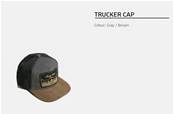 Trucker cap Log Max grey, black and brown