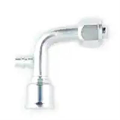 Air conditioning crimp fitting Parker 3/4 - 90° with pressure tap 15L26-8-8-PB