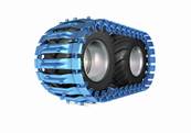 Pair of tracks bluetrack perfekt 26mm 0x0 for 710/40 Pewag 22860X0