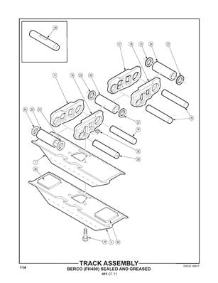 Track Assembly, Berco (FH400), Sealed and Greased 4110711