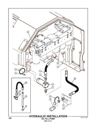 Hydraulic Installation, Oil Fill Pump 50236652