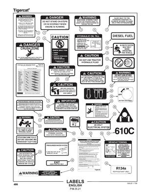 Labels, English 7103521