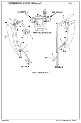 Exterior mirrors, mounting 7006702