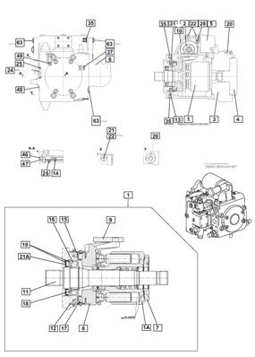 Transmission pump, assembly 9901223S2