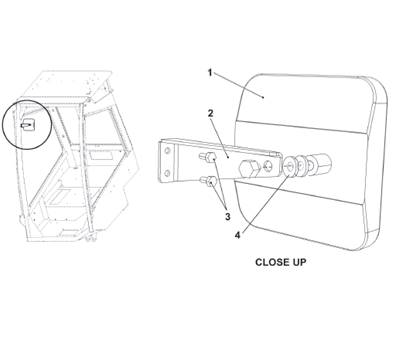 Interior mirror, assembly 9991075