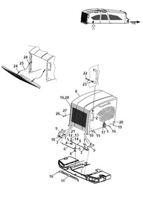 Engine cover, assembly 9991132
