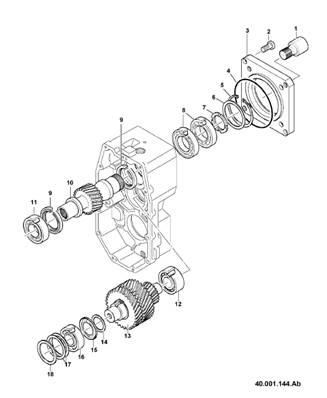 Transmission box, assembly 9991171