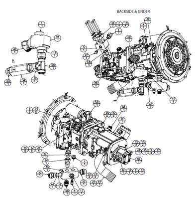 Transmission pump bracket, assembly 9991297S2