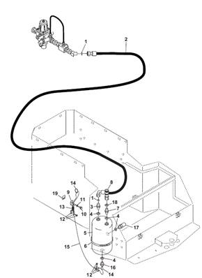 Compressed air system, assembly 9991455