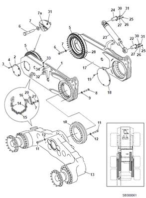 Bogie, assembly 9991687S2