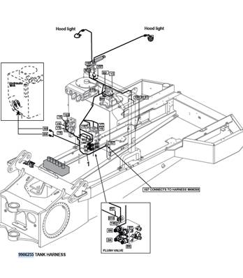 Hydraulic reservoir harness, assembly 9991750