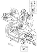MSE08 forward drive motor, hydraulic lines 9992214S2
