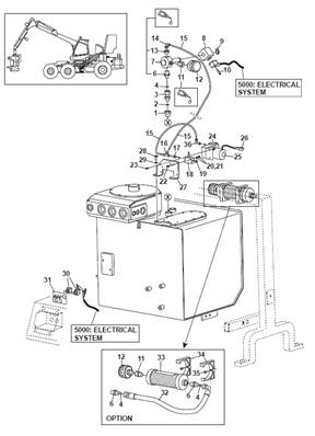 Hydraulic vacuum pump, assembly 9992306S2