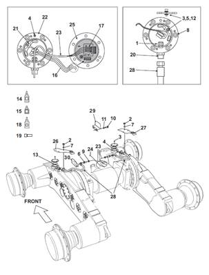Bogie load control system, assembly 9992390