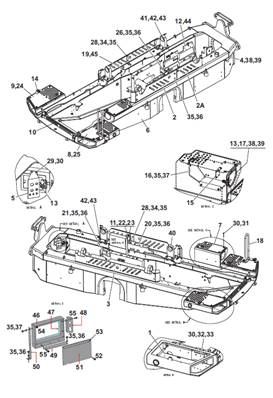 Front frame, assembly 9992430S2