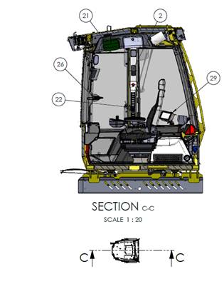 7000 seat, armrests 9992572