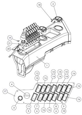 7000 seat, armrests 9992594