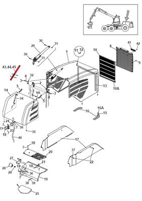 Hood guard, mounting 9992681