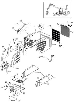 Hood guard, mounting 9992899S2