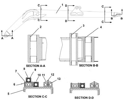 Crane foot 300, assembly 99929168