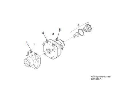 Bogie, brake cylinder 99929301