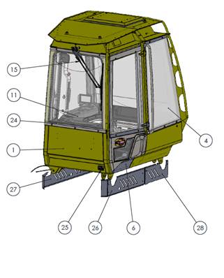 Cab, assembly 99929404