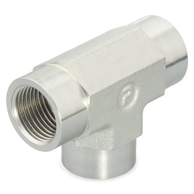 Female thread tee BSP (ISO 1179) 1/4 Parker 1/4MMO444MS