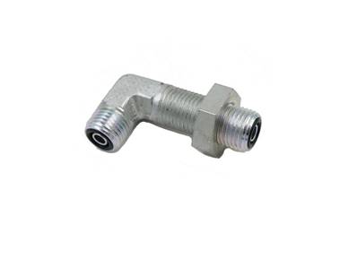 Male-male union ORFS partition pass 9/16-90° Parker 4WELO-WLNL-S