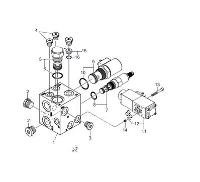 Top saw manifold LM014811