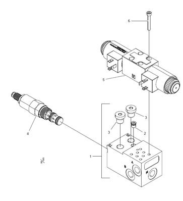 Hydraulic manifold, accumulation kit LM017604