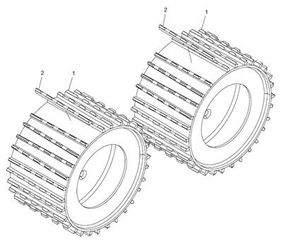 Feed rollers V-STEEL aggressive LM034590