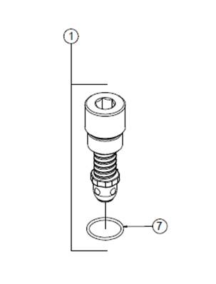Relief valve 330 bar LM611196