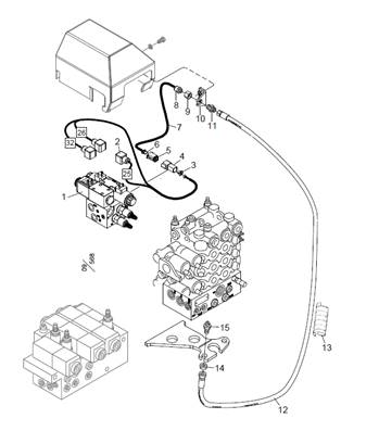 Accumulation kit electrical system with rotator control LM999099