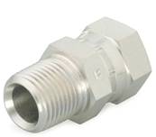 NPTF 1/8 Male Adapter - NPSM 1/8 Female Parker 0107-2-2