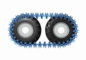 Pair of tracks bluetrack perfekt 26mm 2x2 for 750/55 Pewag 762452X2