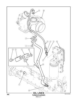 Oil Lines Turbocharger 9100341