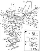 Seat 7000, assembly 7029657S2