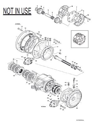 Anti-squat bogie, assembly 9900742GRS2
