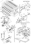 Hydraulic distributor K170, assembly 9901424S2