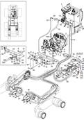 MSE08 forward drive motor, hydraulic lines 9991688S2