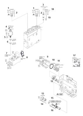 Crane distributor K220, assembly 9991744