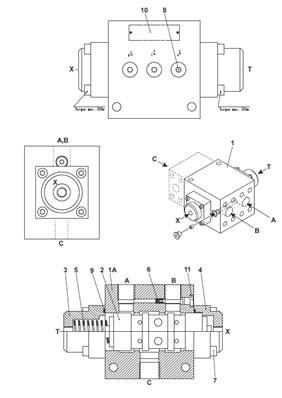 Transmission, flow divider 9991894
