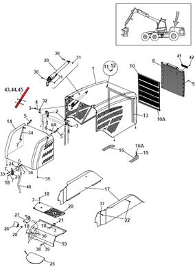 Hood guard, mounting 9992029