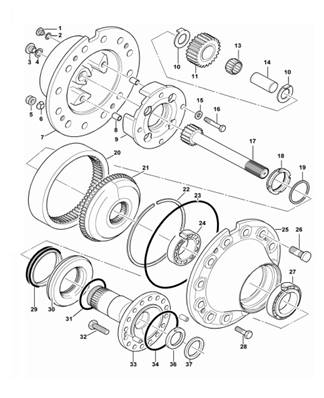 Bogie, reducer 9992729S2