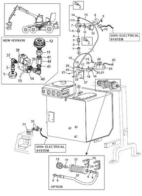 Hydraulic vacuum pump, assembly 9992748S2