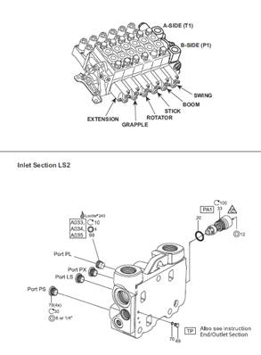 Crane distributor K170, assembly 99929214