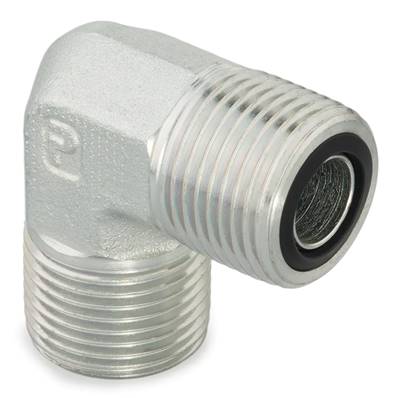 Male-male union ORFS 1 3/16-90° Parker 12ELO-S