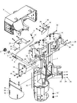 Frame with protective cover LM005350
