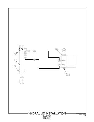 Hydraulic Installation, Cab Tilt 50240391